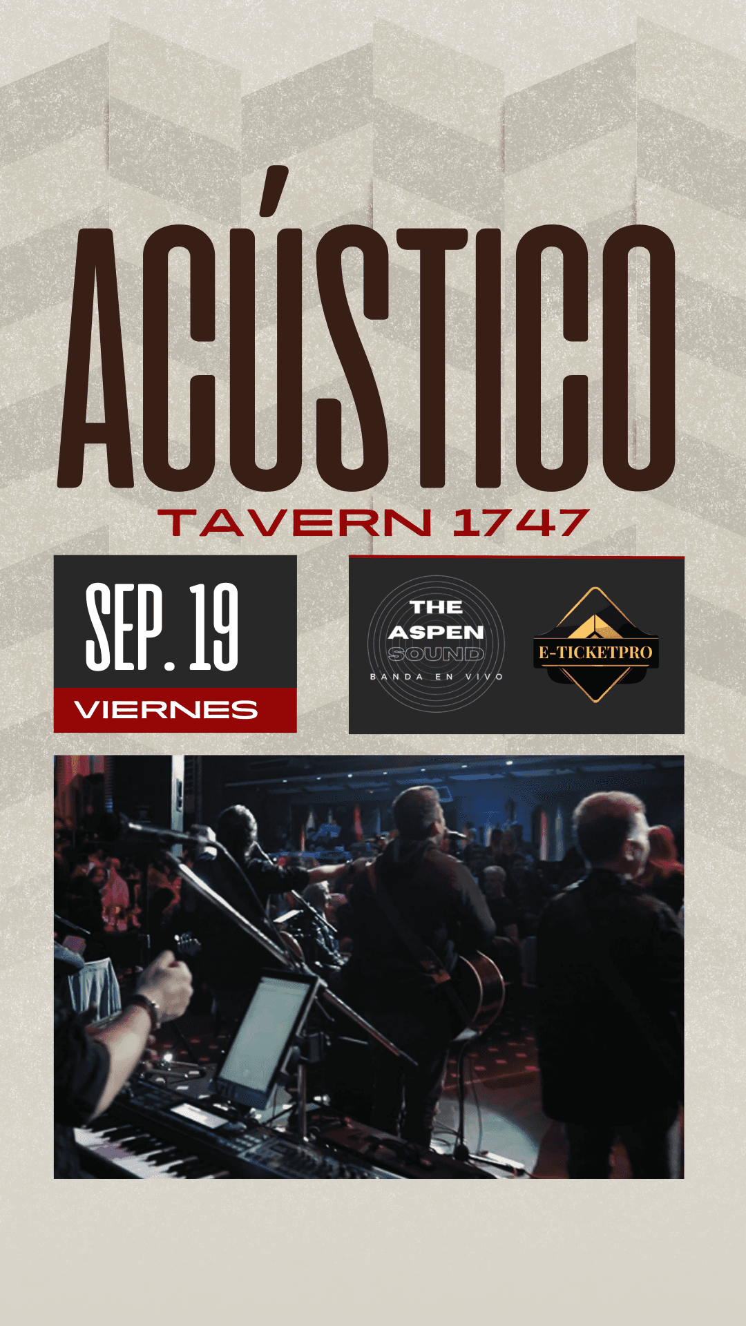 Tavern 1747, Show Acústico Aspen